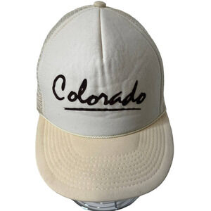 Vintage Snapback Trucker Baseball Hat Cap Colorado